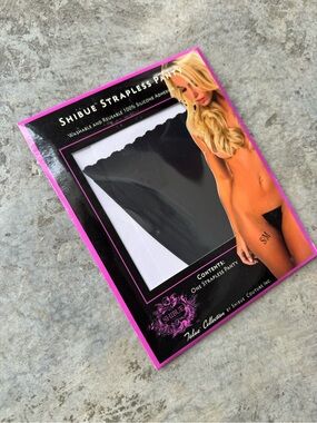 Strapless Black Silicone Adhesive Panty - Women Intimates